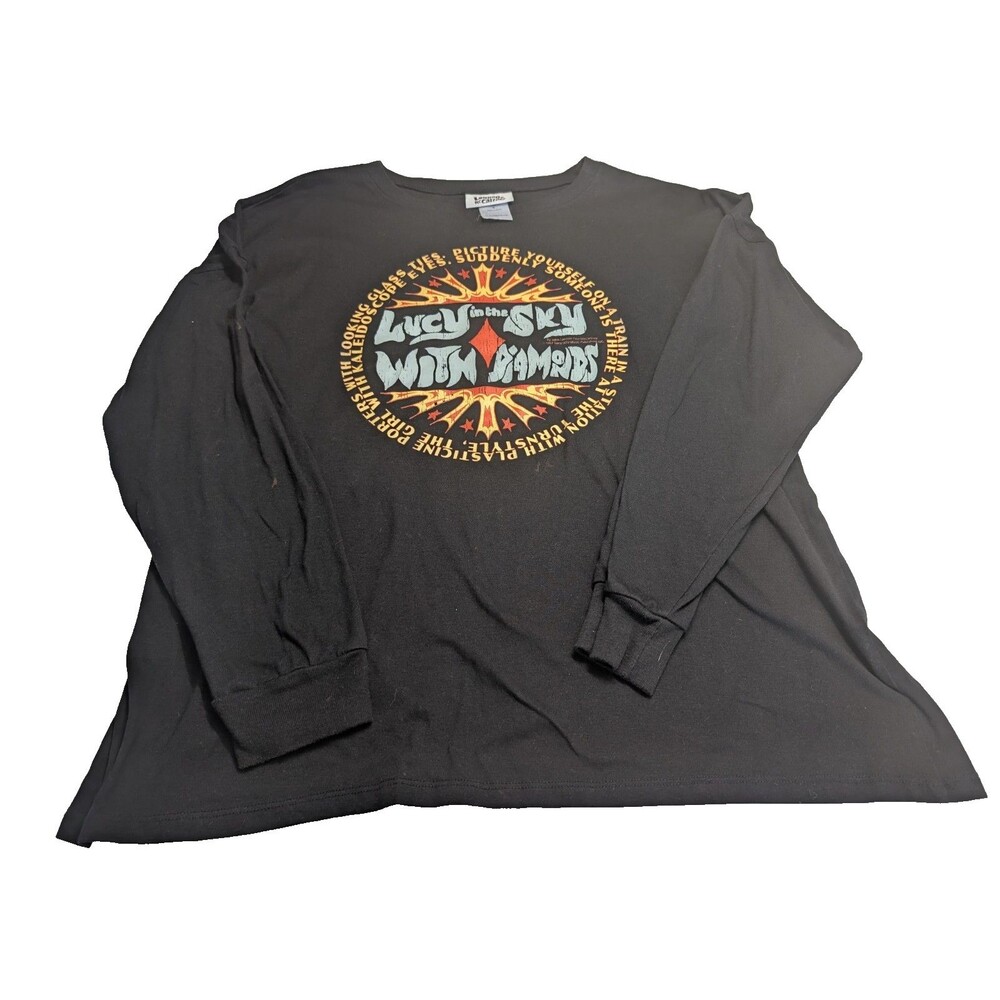 Lennon & McCartney Lucy in Sky Diamonds Long Sleeve T-Shirt Large Fair